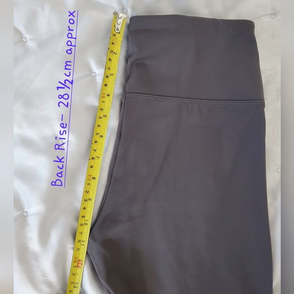 Black Bow Soft Mid Rise Leggings in charcoal - Size M- Smaller fit - Picture 15 of 16